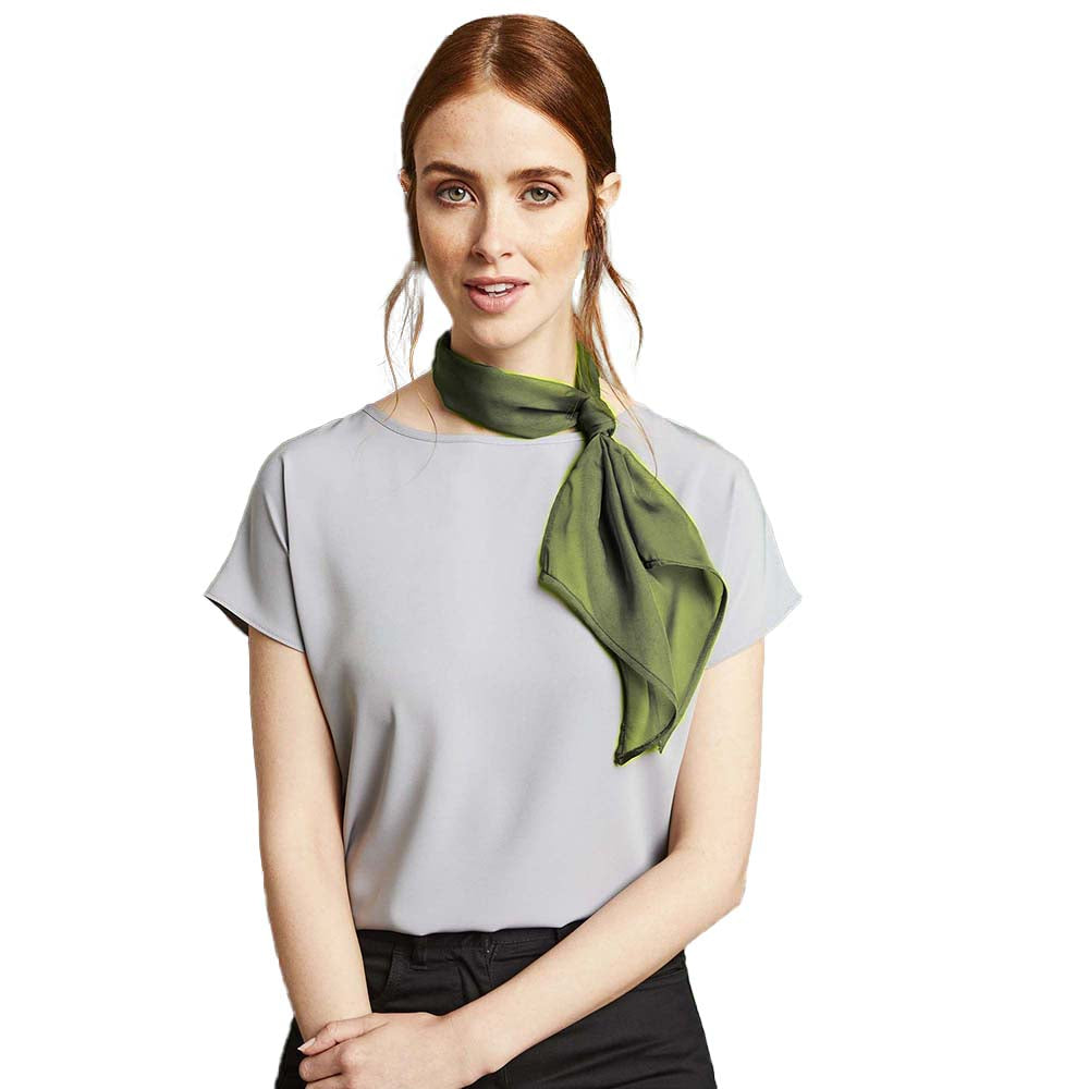 Oasis Green - Back - Premier Ladies-Womens Work Chiffon Formal Scarf