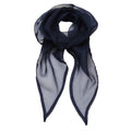 Navy - Front - Premier Ladies-Womens Work Chiffon Formal Scarf