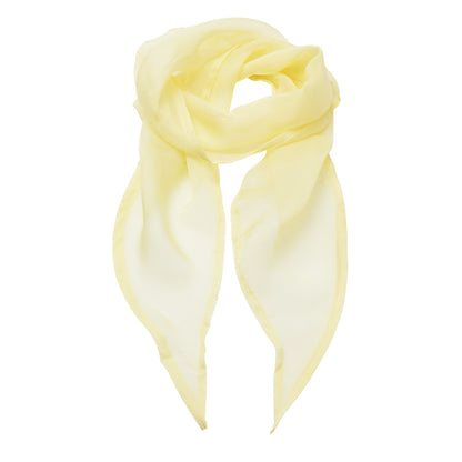 Lemon - Front - Premier Ladies-Womens Work Chiffon Formal Scarf