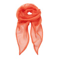 Orange - Front - Premier Ladies-Womens Work Chiffon Formal Scarf