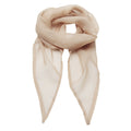 Natural - Front - Premier Ladies-Womens Work Chiffon Formal Scarf
