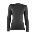 Black - Back - Rhino Womens-Ladies Sports Baselayer Long Sleeve