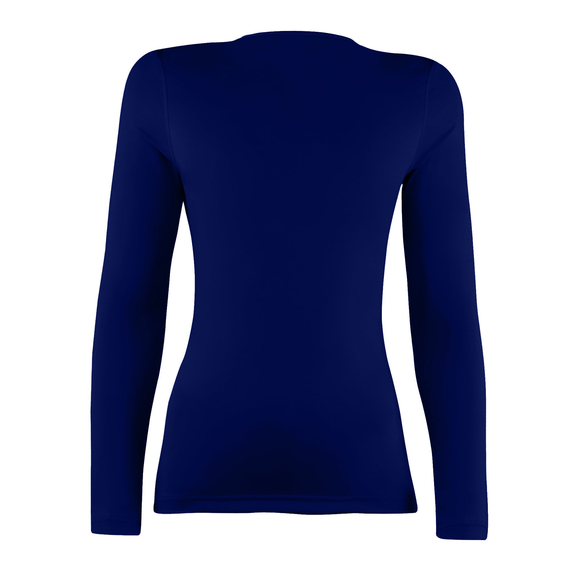 Navy - Back - Rhino Womens-Ladies Sports Baselayer Long Sleeve