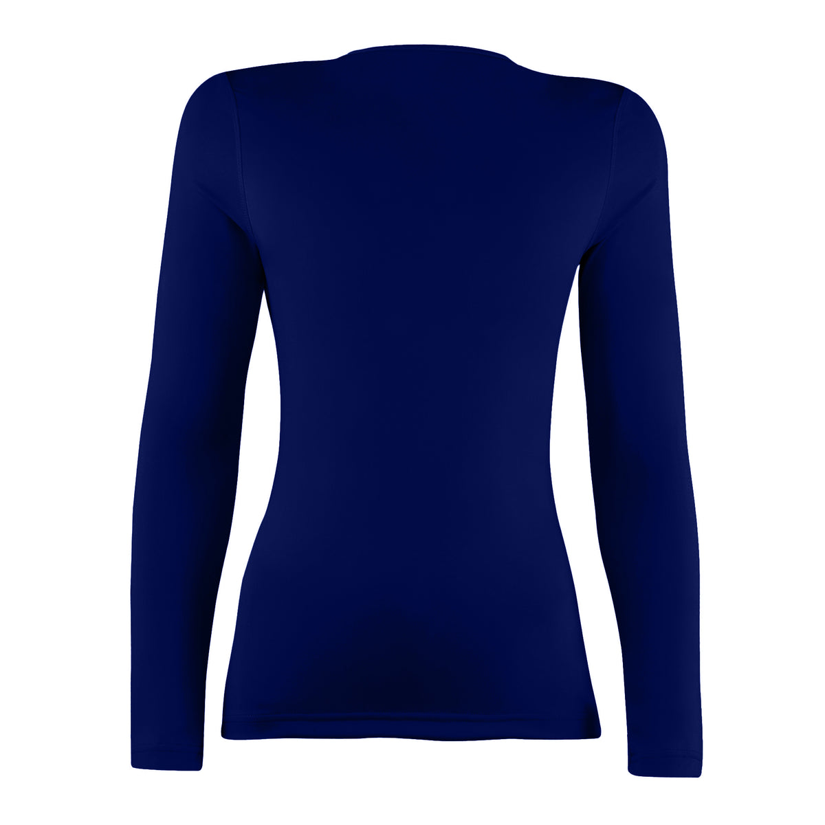 Navy - Back - Rhino Womens-Ladies Sports Baselayer Long Sleeve