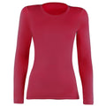 Red - Front - Rhino Womens-Ladies Sports Baselayer Long Sleeve
