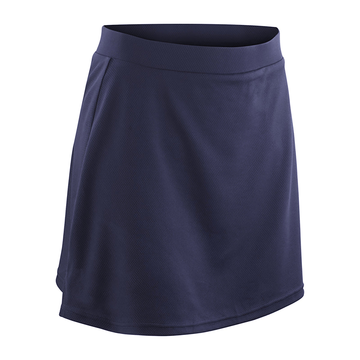 Navy - Front - Spiro Girls Junior Training Sports Skort