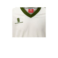 White- Green trim - Back - Surridge Mens Fleece Lined Sweater - Sports - Cricket
