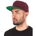 Maroon - Back - Yupoong Mens The Classic Premium Snapback Cap