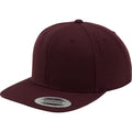 Maroon-Maroon - Front - Yupoong Mens The Classic Premium Snapback Cap