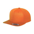 Orange - Front - Yupoong Mens The Classic Premium Snapback Cap