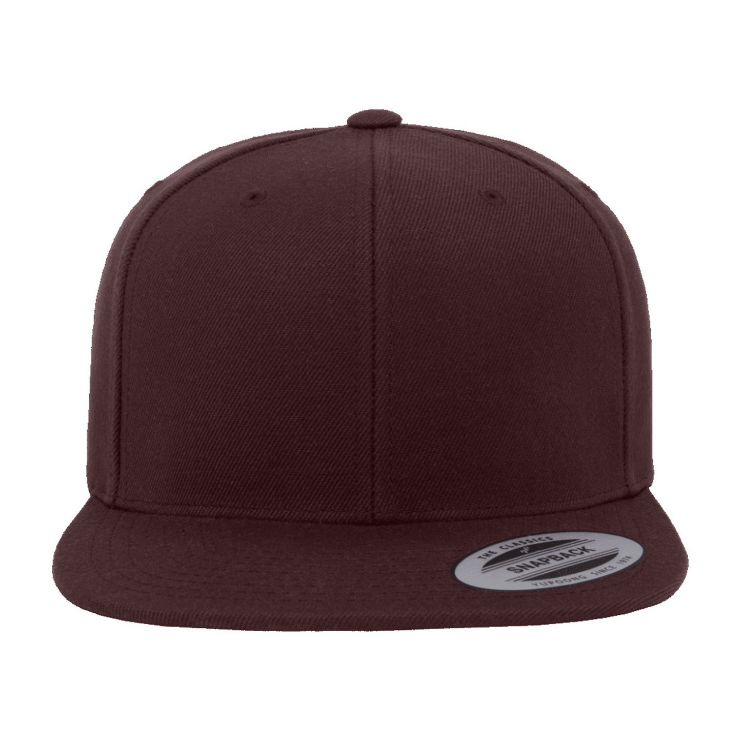 Maroon-Maroon - Back - Yupoong Mens The Classic Premium Snapback Cap