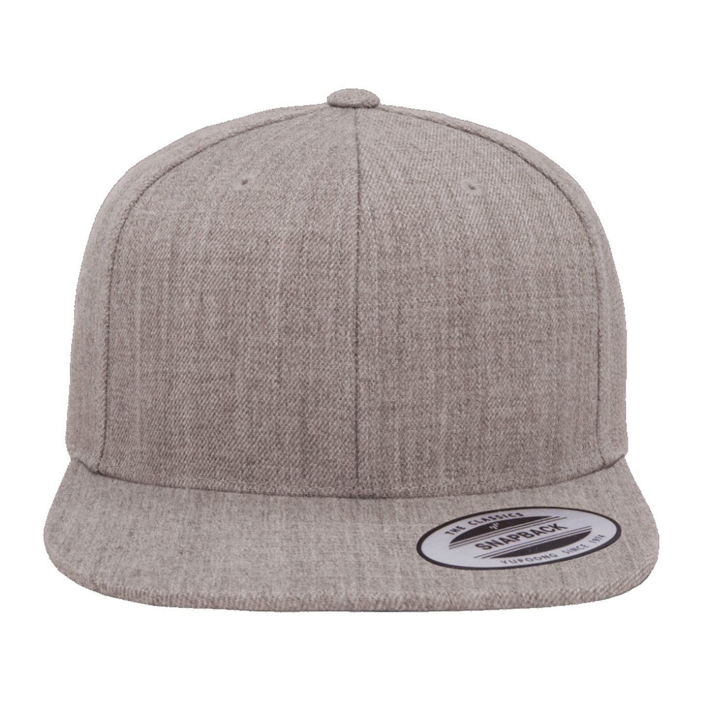Heather-Heather - Back - Yupoong Mens The Classic Premium Snapback Cap