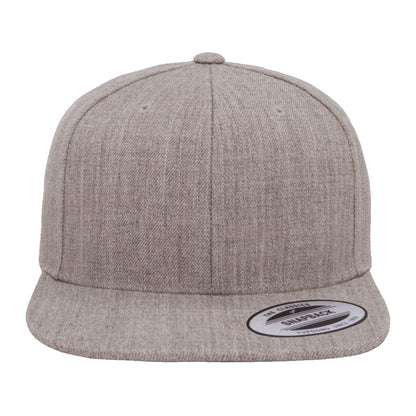 Heather-Heather - Back - Yupoong Mens The Classic Premium Snapback Cap
