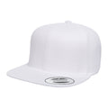 White - Front - Yupoong Mens The Classic Premium Snapback Cap