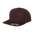 Brown - Back - Yupoong Mens The Classic Premium Snapback Cap