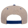 Heather-Royal Blue - Back - Yupoong Mens The Classic Premium Snapback 2-Tone Cap