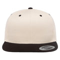 Natural-Black - Side - Yupoong Mens The Classic Premium Snapback 2-Tone Cap