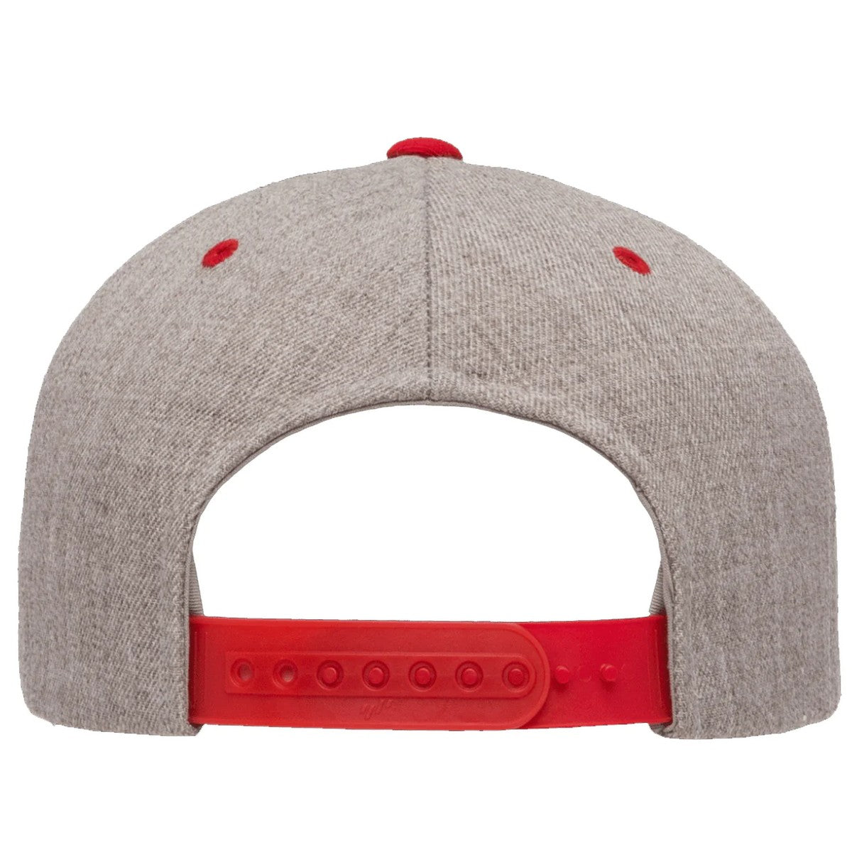 Heather-Red - Back - Yupoong Mens The Classic Premium Snapback 2-Tone Cap