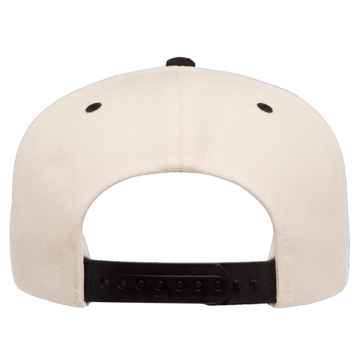 Natural-Black - Back - Yupoong Mens The Classic Premium Snapback 2-Tone Cap