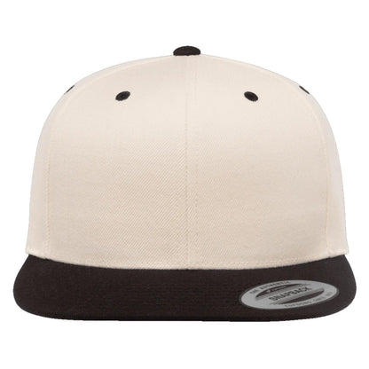 Natural-Black - Side - Yupoong Mens The Classic Premium Snapback 2-Tone Cap