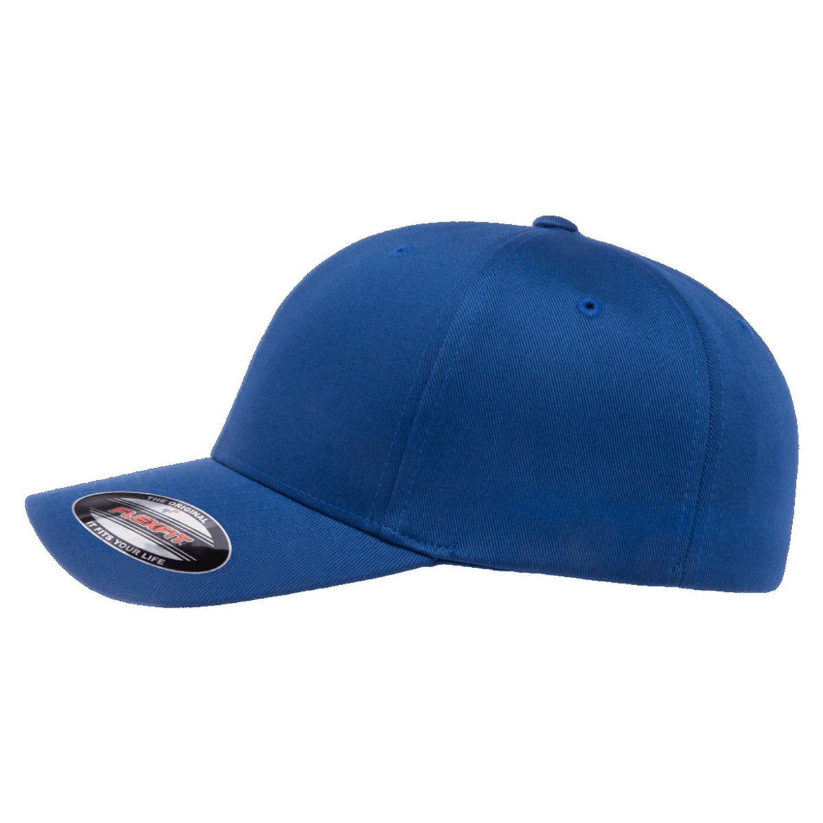 Royal - Back - Yupoong Mens Flexfit Fitted Baseball Cap