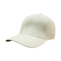 White - Front - Yupoong Mens Flexfit Fitted Baseball Cap