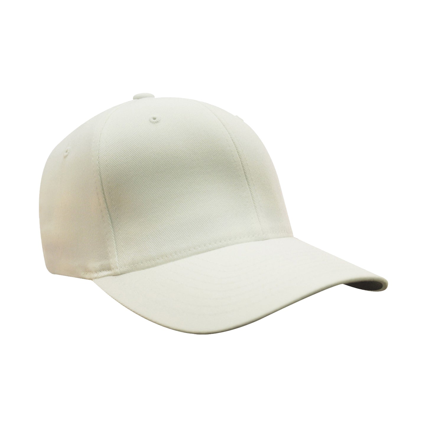 White - Back - Yupoong Mens Flexfit Fitted Baseball Cap