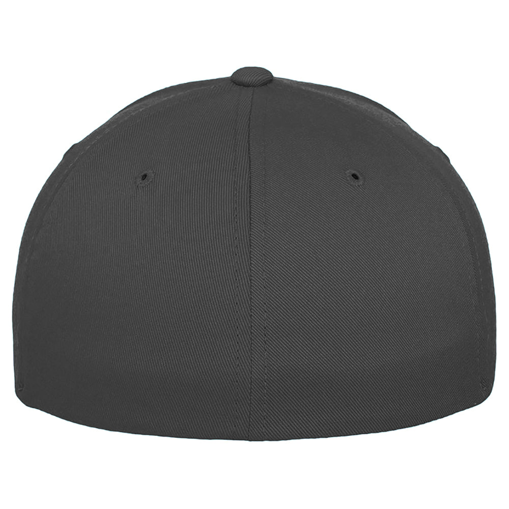 Dark Grey - Side - Yupoong Mens Flexfit Fitted Baseball Cap