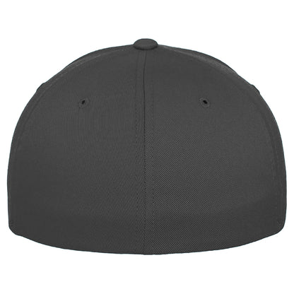 Dark Grey - Side - Yupoong Mens Flexfit Fitted Baseball Cap