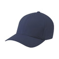 Navy - Front - Yupoong Mens Flexfit Fitted Baseball Cap