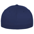 Navy - Side - Yupoong Mens Flexfit Fitted Baseball Cap