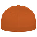 Orange - Side - Yupoong Mens Flexfit Fitted Baseball Cap