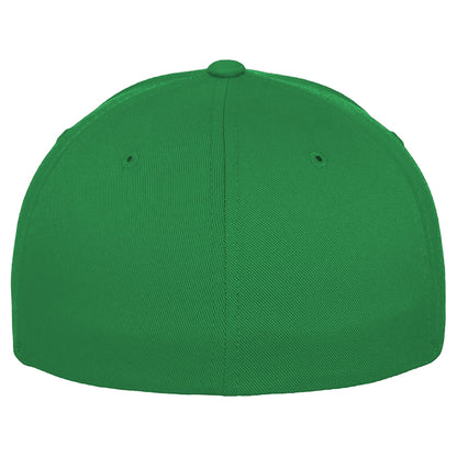 Pepper Green - Side - Yupoong Mens Flexfit Fitted Baseball Cap