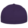 Purple - Side - Yupoong Mens Flexfit Fitted Baseball Cap