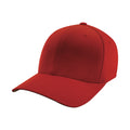 Red - Front - Yupoong Mens Flexfit Fitted Baseball Cap