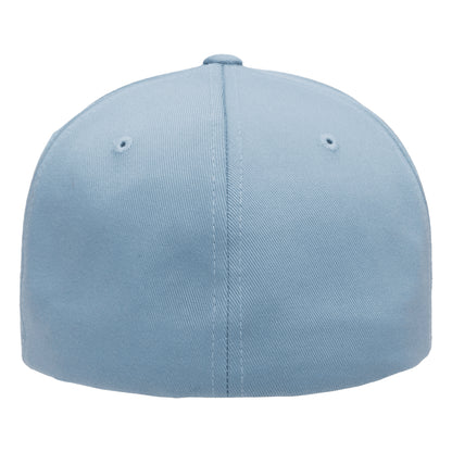 Carolina Blue - Side - Yupoong Mens Flexfit Fitted Baseball Cap