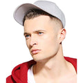 Silver - Back - Yupoong Mens Flexfit Fitted Baseball Cap