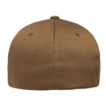 Coyote Brown - Back - Yupoong Mens Flexfit Fitted Baseball Cap