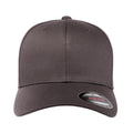 Dark Grey-Dark Grey - Back - Yupoong Mens Flexfit Fitted Baseball Cap