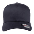 Dark Navy-Dark Navy - Back - Yupoong Mens Flexfit Fitted Baseball Cap