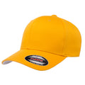 Gold - Front - Yupoong Mens Flexfit Fitted Baseball Cap