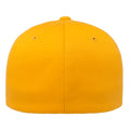 Gold - Side - Yupoong Mens Flexfit Fitted Baseball Cap