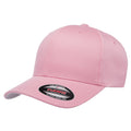 Pink - Front - Yupoong Mens Flexfit Fitted Baseball Cap