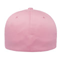 Pink - Side - Yupoong Mens Flexfit Fitted Baseball Cap