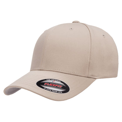 Stone - Front - Yupoong Mens Flexfit Fitted Baseball Cap