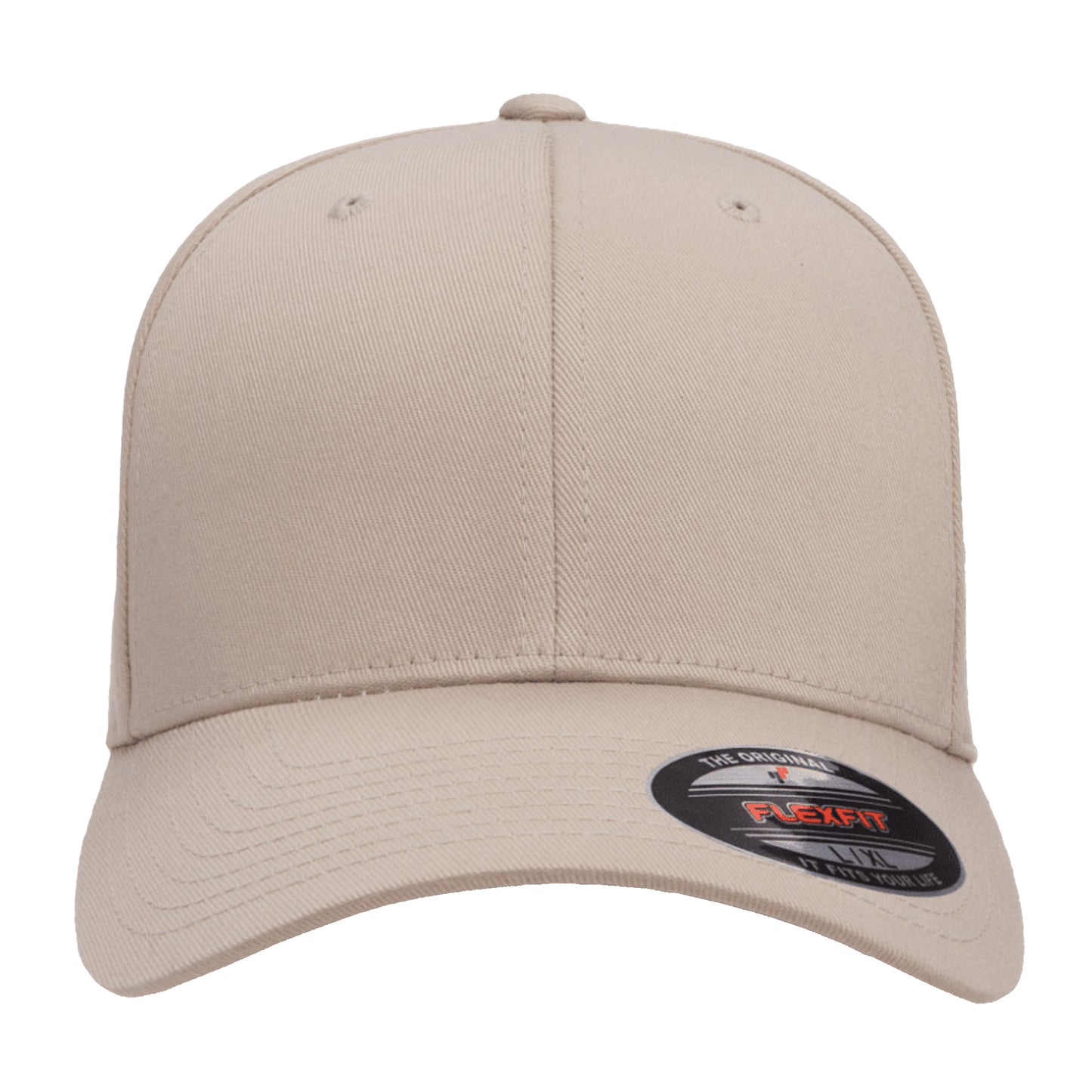 Stone - Back - Yupoong Mens Flexfit Fitted Baseball Cap