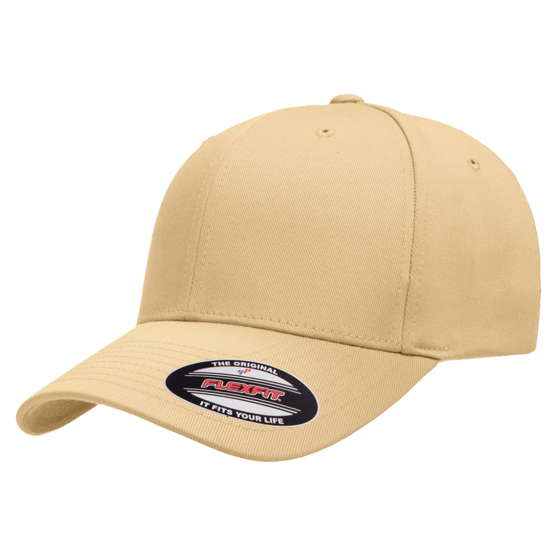 Curry - Front - Yupoong Mens Flexfit Fitted Baseball Cap
