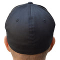 Black - Back - Yupoong Mens Flexfit Fitted Baseball Cap