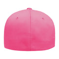 Dark Pink - Side - Yupoong Mens Flexfit Fitted Baseball Cap