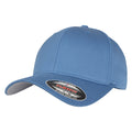 Slate Blue - Front - Yupoong Mens Flexfit Fitted Baseball Cap